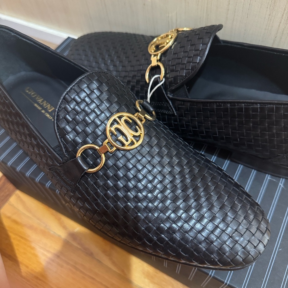 Giovanni Conti Men’s Black Leather Shoes